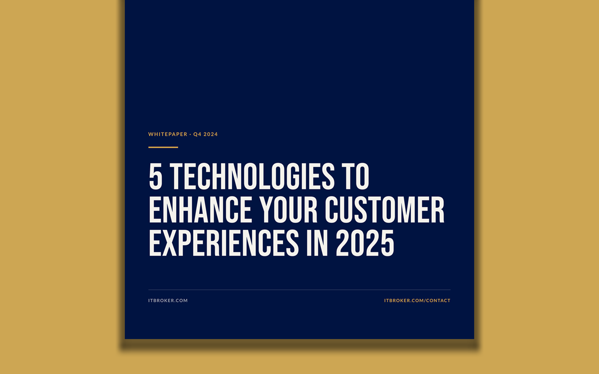 Cover of the whitepaper 5 Technologies to Enhance Your Customer Experiences in 2025