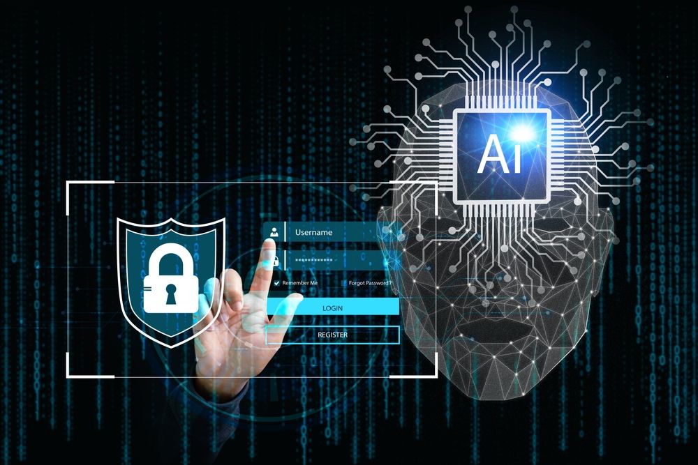 A hand touches a padlock icon on a digital screen, symbolizing security and privacy.