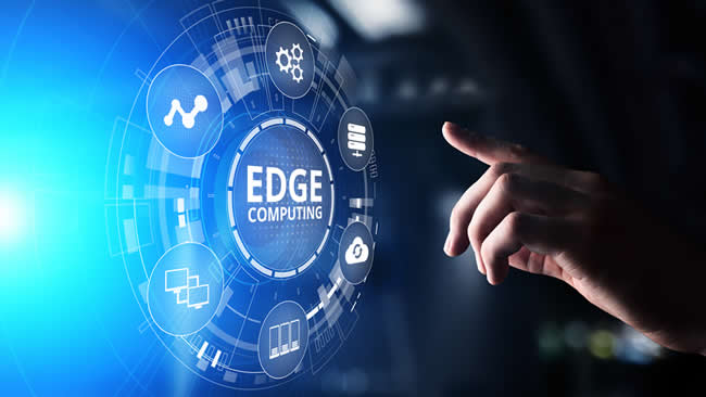 Visual representation of edge computing, emphasizing its role in transforming data centers for enhanced performance and speed.