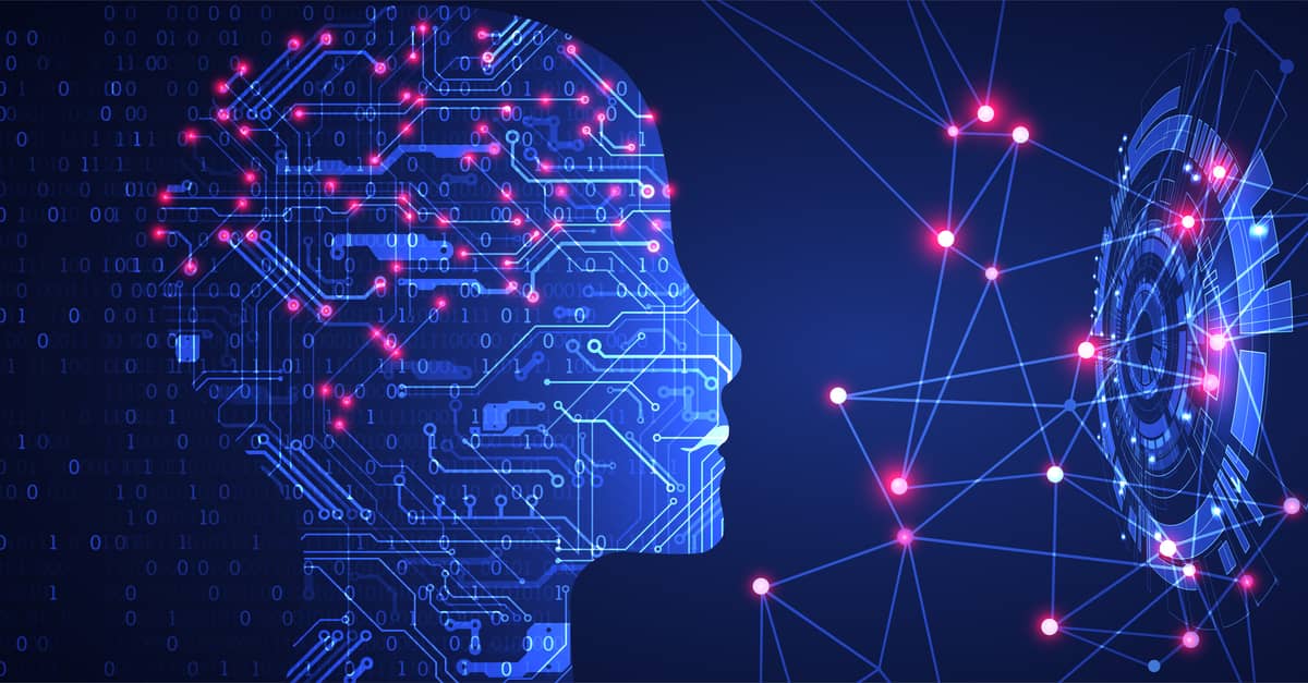 A futuristic representation of artificial intelligence, showcasing advanced technology and digital interfaces.