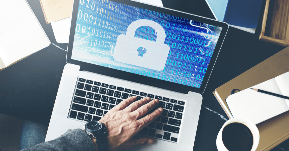 Person using a laptop, focused on strategies to protect data from cyberattacks.