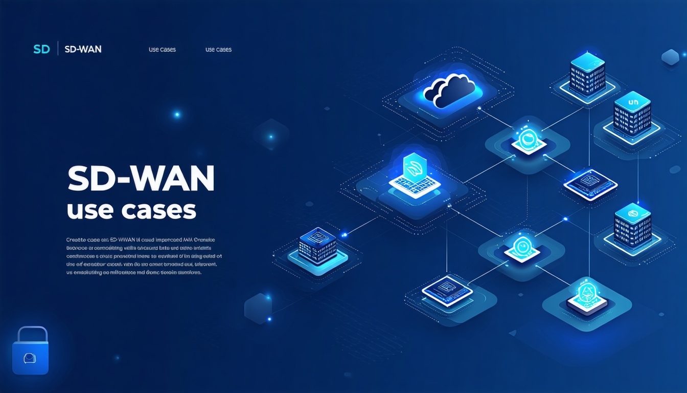 Visual representation of SD WAN benefits, showcasing improved performance, reduced latency, and enhanced security features.