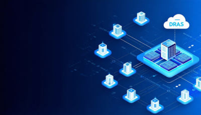 Visual guide on choosing a cloud provider, showing multiple servers connected to a main server for optimal business solutions.