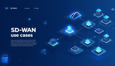 Visual representation of SD WAN benefits, showcasing improved performance, reduced latency, and enhanced security features.