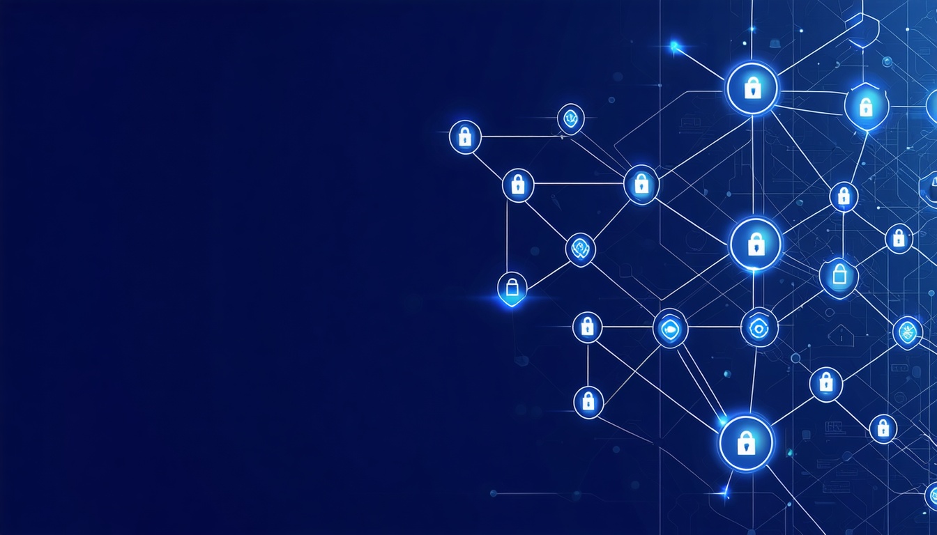 A futuristic digital landscape symbolizing advanced cybersecurity technologies and innovations.