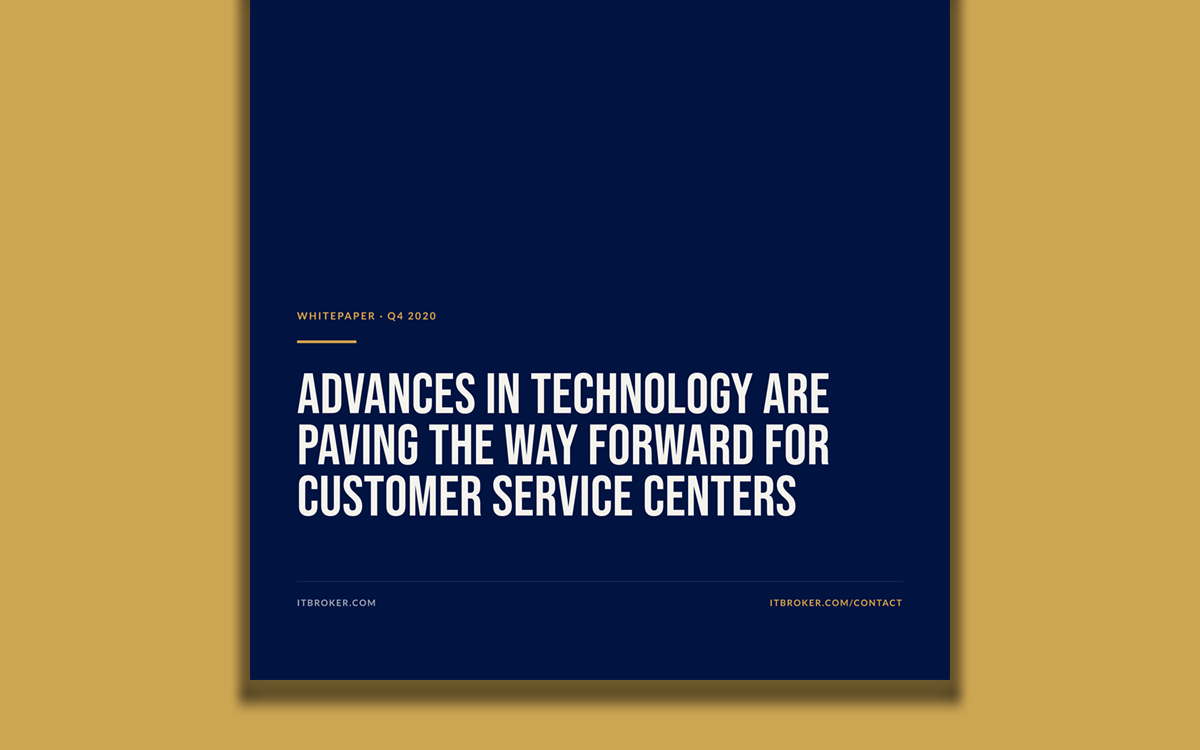 Cover of the whitepaper Advances in Technology That Are Transforming Customer Service Centers