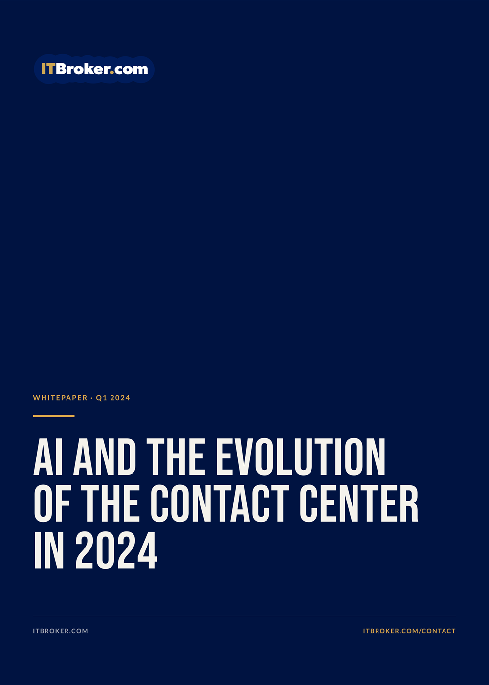 AI and the Evolution of the Contact Center in 2024 cover