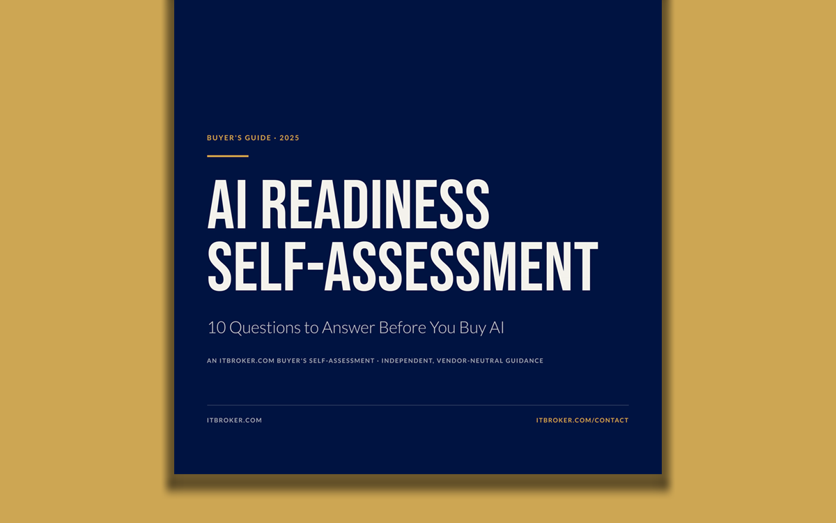 Cover of the buyer's guide AI Readiness Self-Assessment