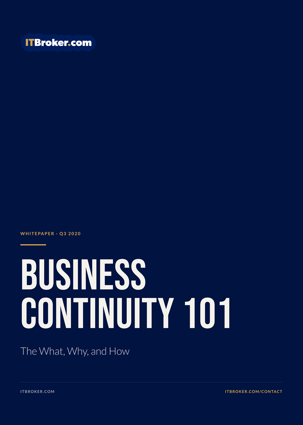 Business Continuity 101: The What, Why, and How cover