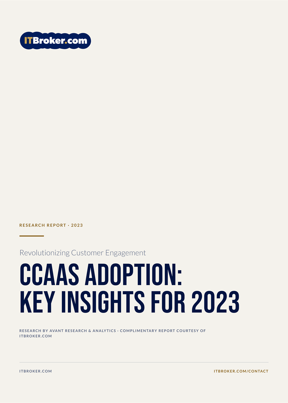 CCaaS Adoption: Key Insights for 2023 cover