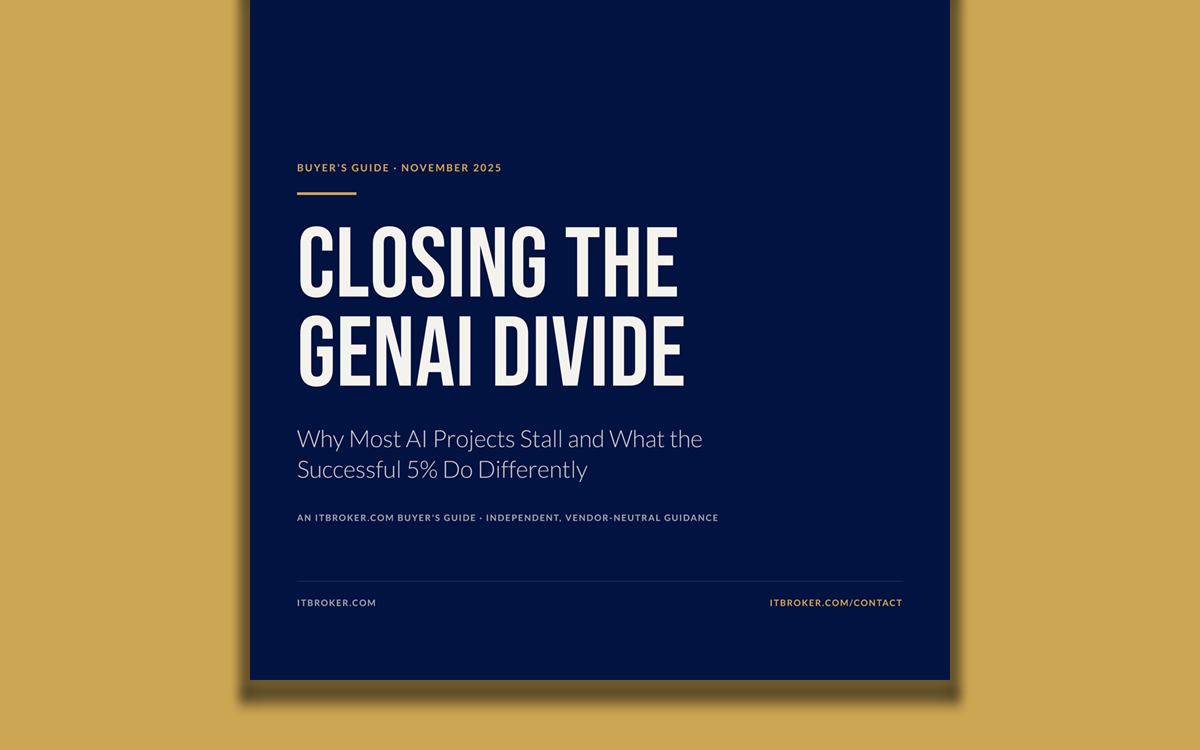 Cover of the buyer's guide Closing the GenAI Divide
