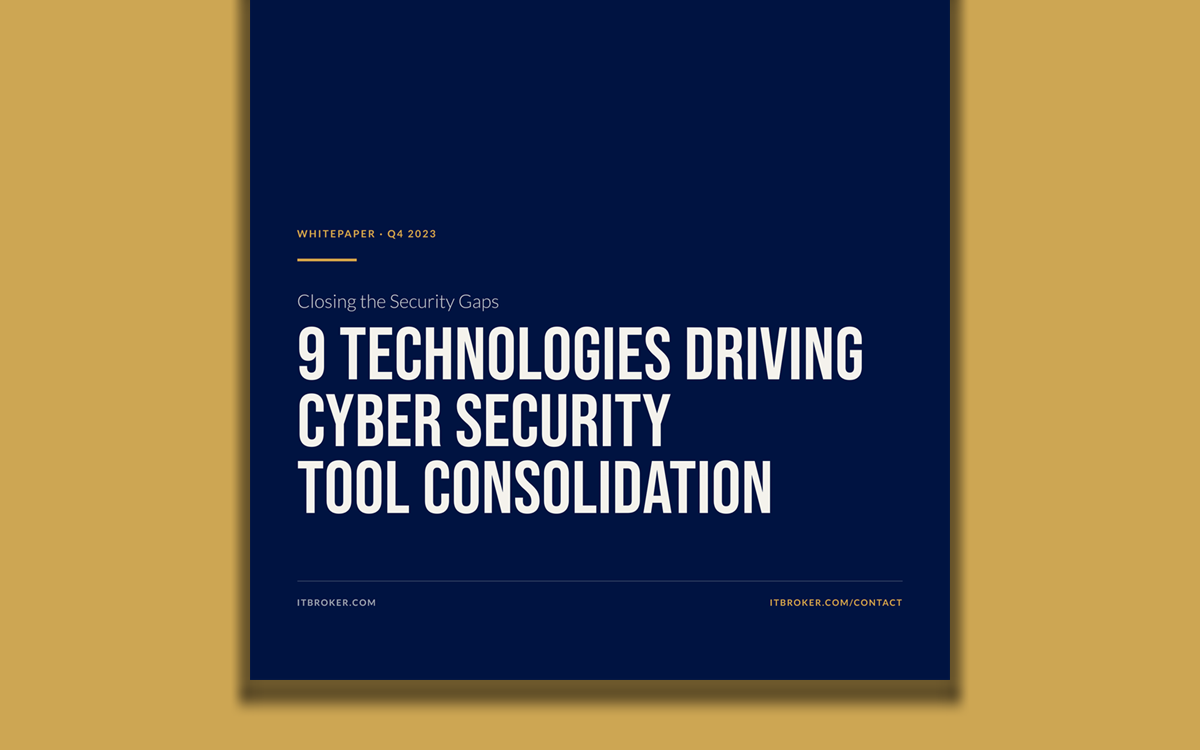 Cover of the whitepaper 9 Technologies Driving Cyber Security Tool Consolidation