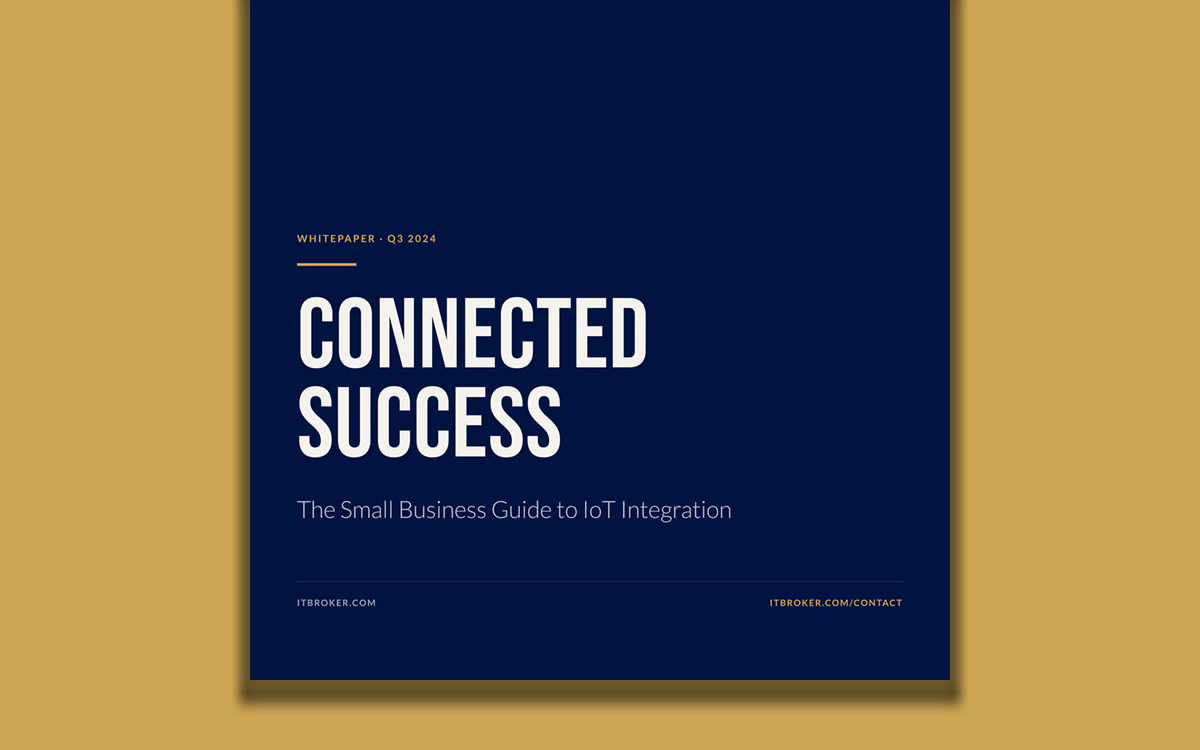 Cover of the whitepaper Connected Success: The Small Business Guide to IoT Integration