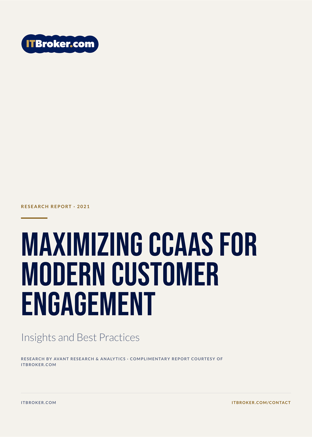 Maximizing CCaaS for Customer Engagement cover