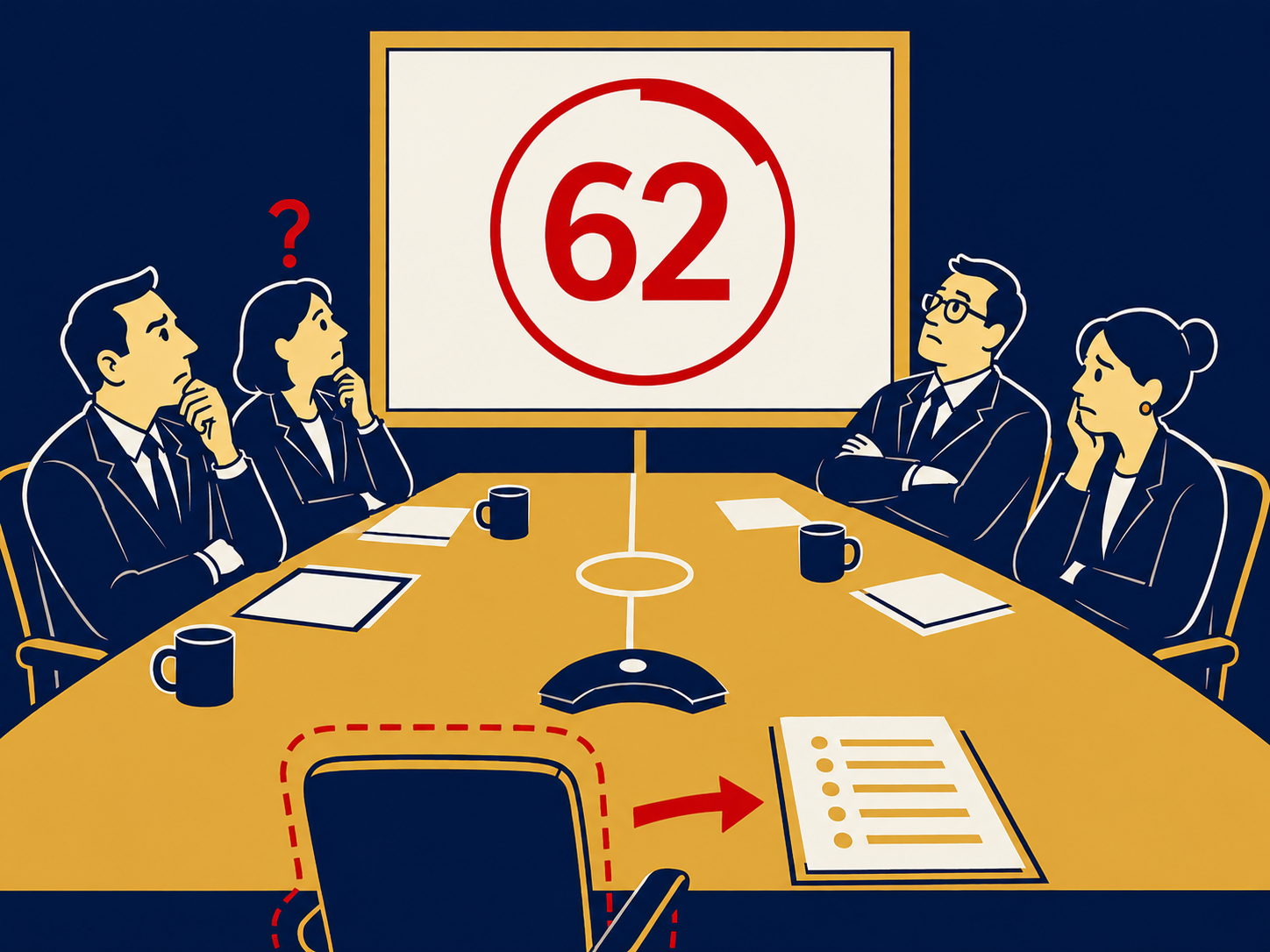 A security leader reviewing a maturity score report before a board meeting